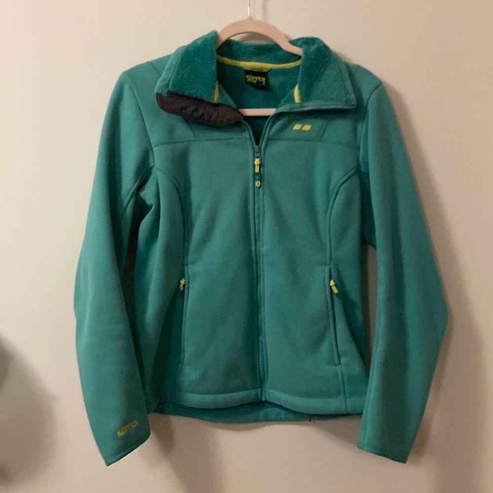 KOPPEN sea foam green zip up